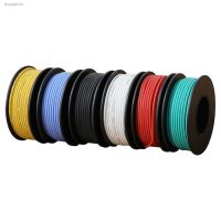 ㍿ 6-10m/Roll Silicone Wire Cable Electrial Wire Tinned Copper Flexible DIY Electronic Line UL3132 24 AWG Stranded Electron Wire