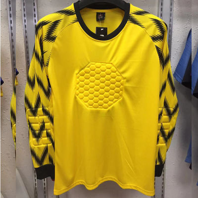 Mens Goalkeeper Uniform Soccer Training Long Sleeve Pants Sponge Protection Goalie Football Match Goalkeeper Jerseys