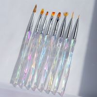 Nails Art Painting Pens Soft Slender Brush UV Gradient  Gel Drawing DIY  Brush Tools Accessories 8PCS/Set Artist Brushes Tools