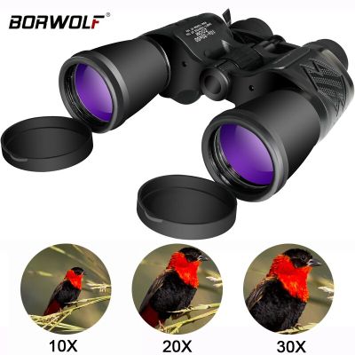 Borwolf กำลังขยายสูง HD 10-30X50กล้องโทรทรรศน์กล้องส่องทางไกลมืออาชีพแสงการมองเห็นได้ในเวลากลางคืน