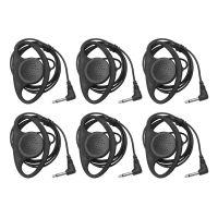 6X Mono Headphone Headphone Headset Earphone Dual Channel 3.5mm Jack for Laptop PC Skype VoIP ICQ