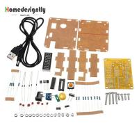 1Hz-50MHz มิเตอร์นับความถี่คริสตัลออสซิลเลเตอร์โมดูลเครื่องนับความถี่ดิจิตอลการแสดงผล5หลักพร้อมปลอกหุ้มชุด DIY