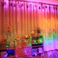 ZZOOI 3M LED Curtain String Lights Led Decoration Light Fairy Garland Remote Control For New Year Christmas Outdoor Wedding Home decor