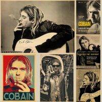 Ultra Cool Kurt Cobain โปสเตอร์ผ้าใบพิมพ์-Band Music Wall Art สำหรับ Home, Room, Bar - Modern Wall Decor-รูปภาพขายดี