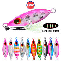 10สีจมหนัก Minnow 10-60กรัมโลหะช้าจิ๊ก3D ตาเลเซอร์เหยื่อตกปลา5-8.5เซนติเมตรตกปลาล่อ