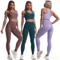 ♚℡❃ Vito Martha 016A Cross-border spring and summer yoga suit womens European and American fitness bra sports running suit yoga suit light board love