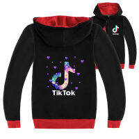 TIK TOKS สีดำ/ สีเทาผ้าฝ้าย + โพลีเอสเตอร์เสื้อผ้าเด็ก3-16ปีแจ็คเก็ตสำหรับเด็ก15ปีหญิงแขนยาวฤดูใบไม้ผลิและฤดูใบไม้ร่วงเด็กคลุมด้วยผ้าซิปเสื้อกันหนาว