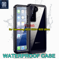 Shellbox Waterproof Case for Galsxy S22 Plus Swimming/Diving Underwater 5M Water Proof Phone Case for Samsung S22 S22+ S22 Ultra 360 Cover / Flotage Wristband/ 15M Shutter Button