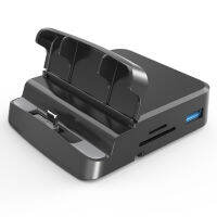 Type-C Hub Docking Station USB 8พอร์ตรองรับ HDMI 3840X2160P Charger TF Card Reader Adapter คีย์บอร์ดพกพา