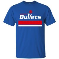 เสื้อกีฬาบาสเก็ตบอล แขนสั้น พิมพ์ลายโลโก้ Washington Bullets Dc สไตล์วินเทจ แฟชั่นเรโทร  K99E