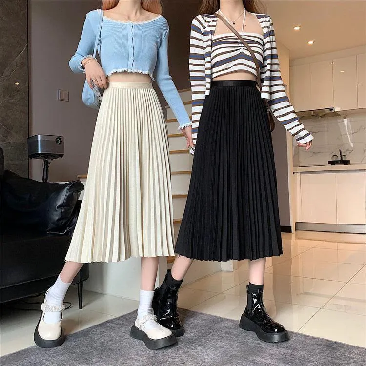 White Dress Sets Women Outfit Short Sleeve Crop Tops Long Skirts Solid  Color Y2k Streetwear Two Piece Skirt Set Women's Clothing