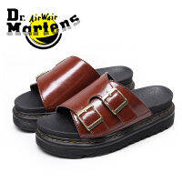 Dr Martens รองเท้าแตะมาร์ตินรุ่น Air Wair MartinAngel,รองเท้าแตะแบบหัวเข็มขัดโลหะหนาสำหรับผู้หญิง