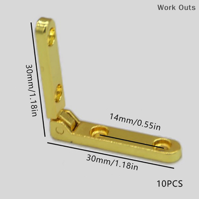 บานพับเฟอร์นิเจอร์ขนาดเล็ก30X30mm 10ชิ้น,ทำจากสังกะสีผสมเจ็ดตัวอักษรองศาบานพับสปริงสำหรับกล่องเครื่องประดับอุปกรณ์ฮาร์ดแวร์ตู้