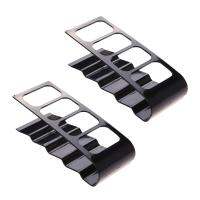 2X TV DVD Remote Control Holder Stand Rack Storage Organiser Shelfs (Black)