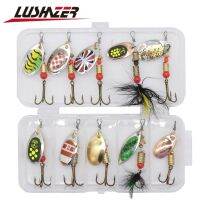 【hot】❅ 10pcs/lot LUSHAZER spoon lures spinner bait 2.5-4g wobbler baits spinnerbait isca artificial free with box