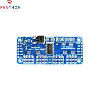 【?คลังสินค้าพร้อม?Panthon บอร์ดไดรเวอร์ระบบเซอร์โว PWM 16ทาง,PCA9685ไดรเวอร์ PWM/Servo 12บิต I2C สีน้ำเงินโมดูลวงจรหลอดทดลอง