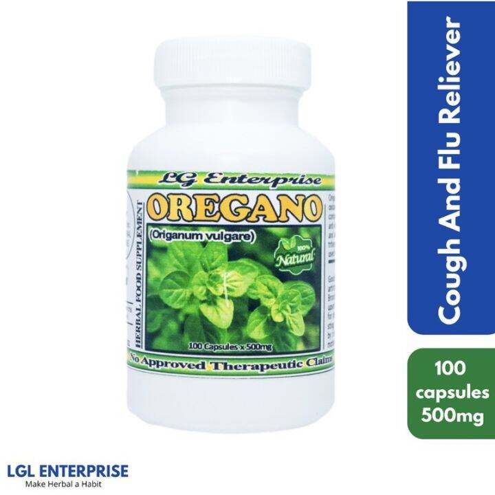 Oregano Herbal Capsules Cough and Cold Reliever Bronchitis Herbal