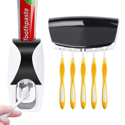 【CW】 Toothbrush Holder toothpaste squeezer Set Things Accessories Toothpaste Dispenser