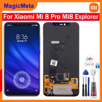 MagicMeta จอแสดงผล OLED สำหรับ Xiaomi Mi 8 Pro Mi8 Explorer Edition จอแอลซีดีหน้าจอสัมผัสประกอบ Digitizer สำหรับ Xiaomi Mi8 Pro Mi8 Explorer Edition LCD