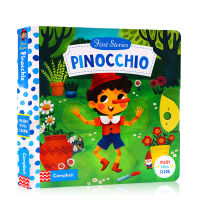 Pinocchio Pinocchio Pinocchio puppet adventure in English original version childrens Enlightenment picture book mechanism operation activity cardboard toy book parent-child reading first stories busy series fairy tales