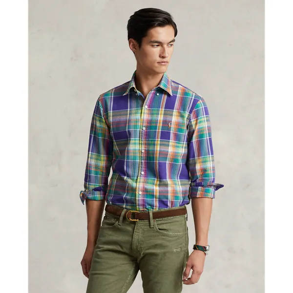 Polo Ralph Lauren Classic Fit Plaid Oxford Shirt (MNPOWOV16822722999) |  Lazada Singapore