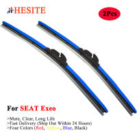 HESITE Colored Winshield Wiper Blades For SEAT Exeo ST Accessories 2008 2009 2010 2011 2012 2013 Frameless Hybrid Wipers 22" Red