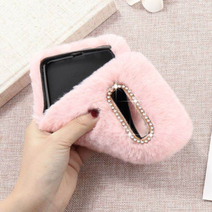 faux-fur-shockproof-phone-case-for-samsung-galaxy-s21-s20-ultra-5g-s9-plus-s10-s8-luxury-diamond-warm-furry-soft-silicone-cover