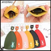 MYIERWU 2PCS สำหรับปกป้องกุญแจ การออกแบบใหม่ สีเหลืองสีขาว สีดำสี เคสกุญแจรถแบบดึงออกได้ หนังพียู จุได้มาก ปลอกกุญแจแบบดึงออก