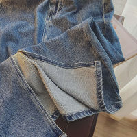 Spot parcel post Denim Skirt Female Skirt High Waist a Words 2023 Split New Small Versatile Slimming Denim Skirt