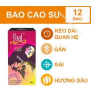 Bao cao su Feel 4 in 1 giúp kéo dài thời gian quan hệ lâu 12 chiếc