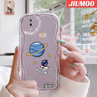 JIUMOO เคสสำหรับ VIVO Y85 V9 V9เยาวชน V9โปร Y85A Z1i Z3x เคสลายนักบินอวกาศอวกาศเคสเนื้อครีมนิ่มกันกระแทกเคสโทรศัพท์โปร่งใส TPU ซิลิกาแบบใสเจลป้องกันการตกหล่นฝาครอบป้องกันเลนส์กล้องถ่ายรูป