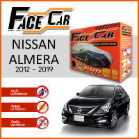 ผ้าคลุมรถ ส่งฟรี NISSAN ALMERA 2012-2019 ตรงรุ่น กล่อง FACE CAR ผ้า HISORON อย่างดีหนาพิเศษ ป้องกันแดด ป้องกันฝน ป้องกันฝุ่น