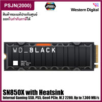 WD_BLACK SN850X 2TB NVMe Internal Gaming SSD with Heatsink - PS5, Gen4 PCIe, M.2 2280, Up to 7,300 MB/s (WDS200T2XHE)