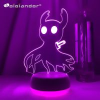 Gaming 3d Lamp Hollow Knight Led Light for Kids Bedroom Decoration Nightlights Children Birthday Gift Led Night Light Room Decor Night Lights