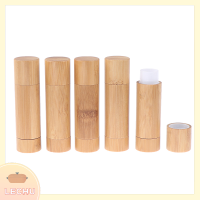 ? LECHU? 1PC 4ml NATURAL Bamboo DIY ลิปสติกเปล่าหลอดเครื่องสำอาง Travel bottle