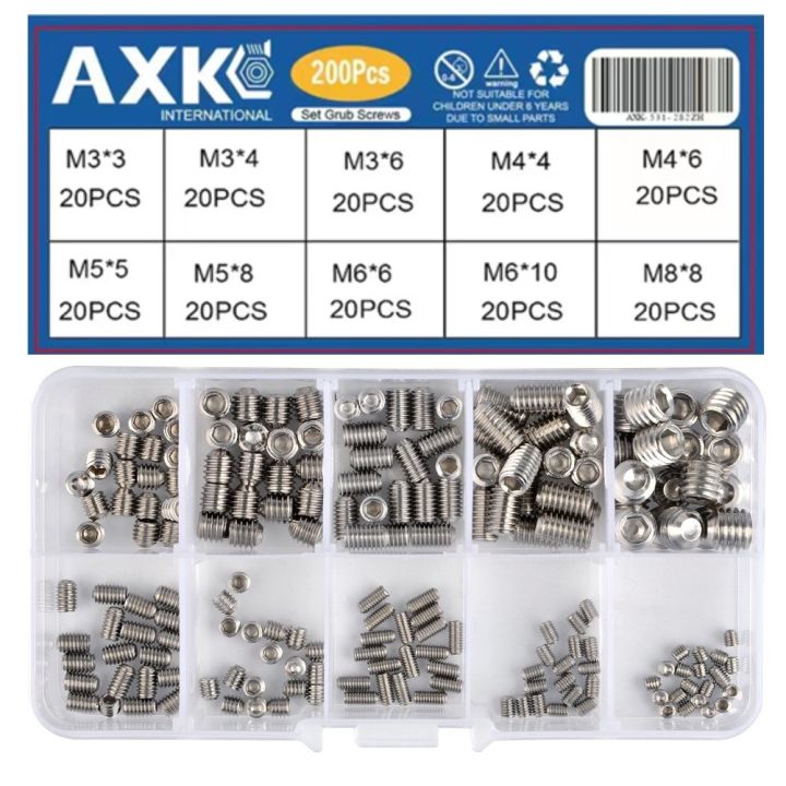 axk-200pcs-allen-head-socket-hex-set-grub-screw-assortment-cup-point-stainless-steel-m3-m4-m5-m6-m8-with-plastic-box