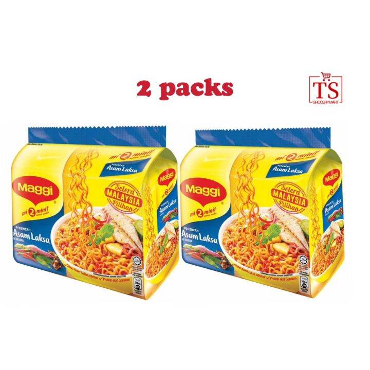 Maggi Asam Laksa Instant Noodles 2 Packs Lazada