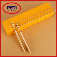 PETI STUDIO 2PCS ทองแดงบริสุทธิ์ อุปกรณ์ล่าสัตว์ผี Dowsing rods Divining Water ล่าผี การล่าผี