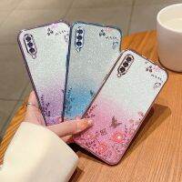 เคสป้องกันรวมทุกอย่างสำหรับสวนลับด้วยไฟฟ้าผงชิมเมอร์เคสโทรศัพท์ A70 Samsung Galaxy