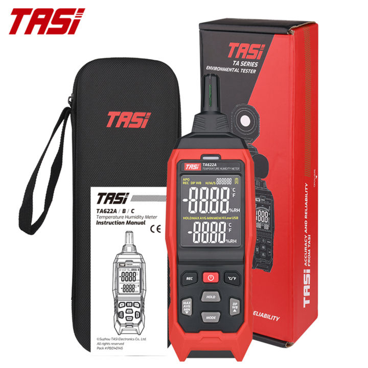 Digital Thermo Hygrometer Psychrometer for Ambient Temperature Relative  Humidity Dew Point and Wet Bulb Temperature