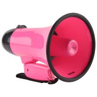 25 Watt Compact Megaphone Speaker PA Bullhorn - with Built-in Siren, Voice Recorder, Bottle Opener