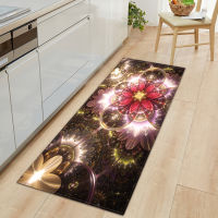 【cw】Kitchen Car Bedroom Living Room Hallway Floor Rug Home Anti-slip Entrance Doormat 3D Flowers Pattern Decorations Bedside Mat ！