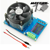 Meterk 150W 20A ตัวปรับให้คงที่ปัจจุบันอิเล็กทรอนิกส์โหลด2.4นิ้วจอแสดงผลสี TFT 4โหมดการทำงาน USB แบตเตอรี่ลิเธียมความจุของจอภาพเครื่องวัดปล่อย