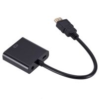 HD 1080P HDMI To VGA Cable Converter With Audio Power Supply HDMI Male To VGA Converter Adapter for Tablet laptop PC