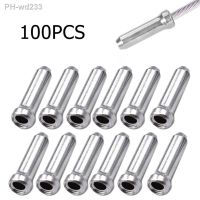 100 Pieces Of Mountain Bike Brake Gear Lever Aluminum Inner Thread End Crimping Bicycle Cable Pipe End Cap Inner Cable Sleeve