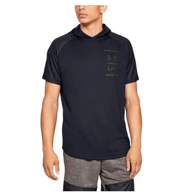 Under Armour UA Men MK1 Terry Short Sleeve Hoodie อันเดอร์อาร์เมอร์