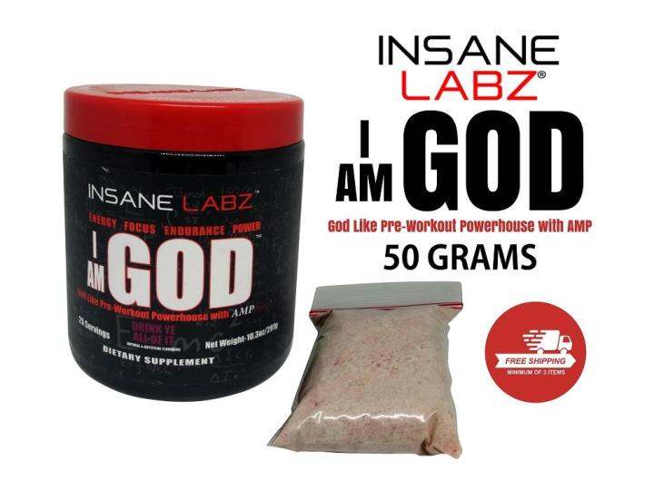 INSANE LABZ I AM GOD PRE WORKOUT 50GRAMS Lazada PH