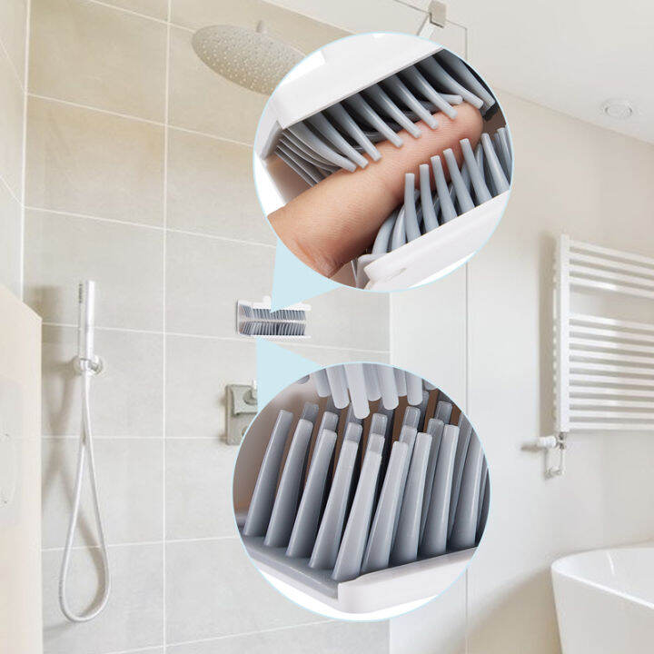Plastic Shower Hair Catcher Wall Mount Hair Collector for Bathroom Hair