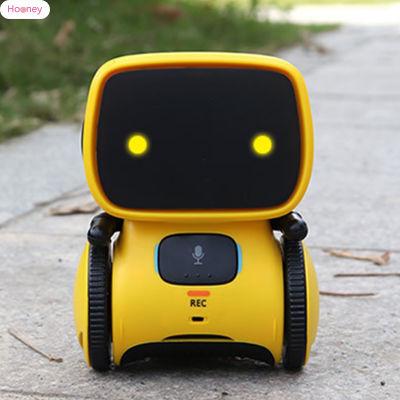 หุ่นยนต์ของเล่น HOONEY สำหรับเด็กผู้ชายและเด็กผู้หญิงหุ่นยนต์สมาร์ทด้วยเต้นรำร้องเพลงควบคุมเสียงร้องเพลงและเต้นซ้ำบันทึก