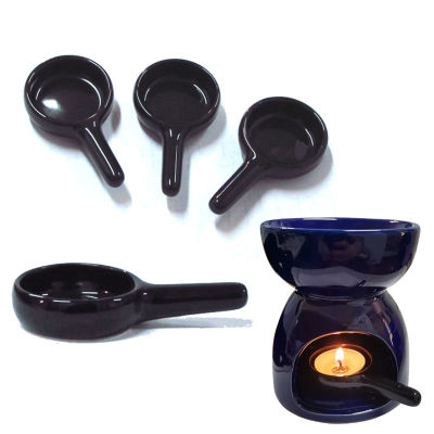 Candle Vessel Pillar Candle Holder Small Tray Ceramic Oil Burner Incense Holder Ceramic Candle Holder Candle Spoon